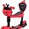 Детский самокат 5в1 iTrike Maxi JR 3-026-B, red